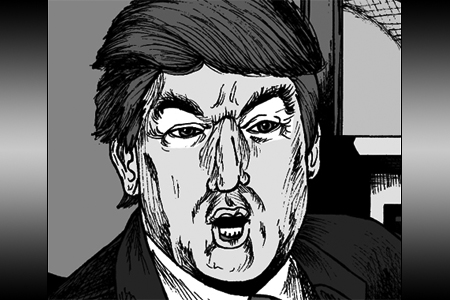 Trump Physically Emancipates Hair from Head