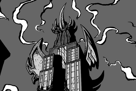 Peace Force Seen Flying to Grainger Tower